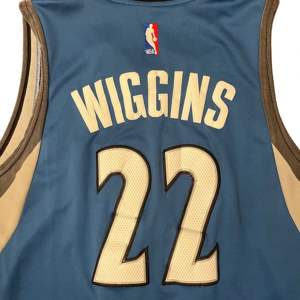 Adidas Minnesota Timberwolves Andrew‎ Wiggins Jersey Men L Blue #22 Swingman